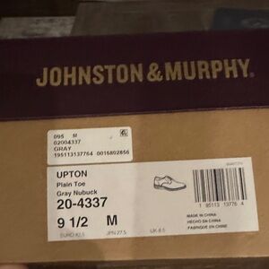 Johnston & Murphy Gray Nubuck Men's Shoes